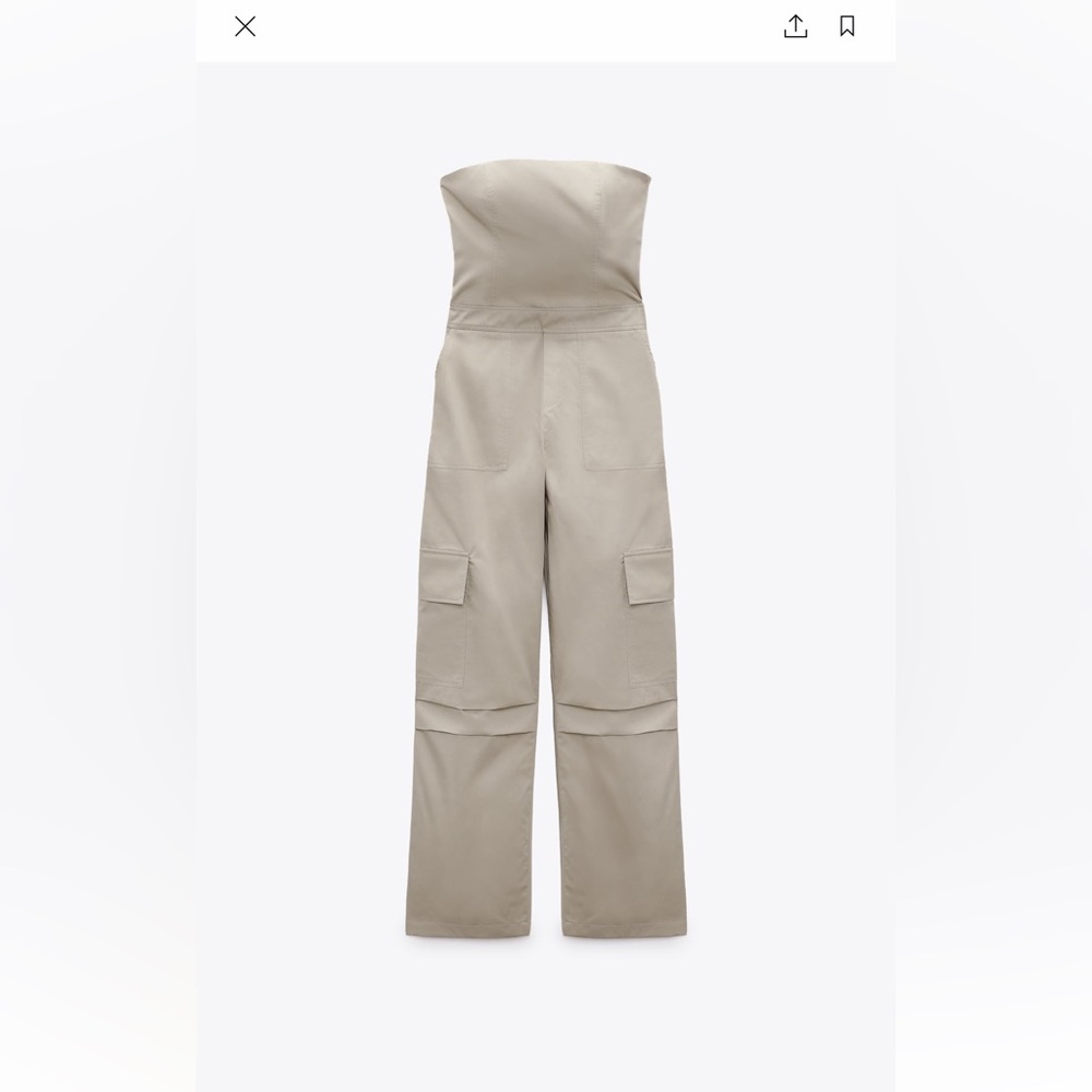 Zara cargo jumpsuit